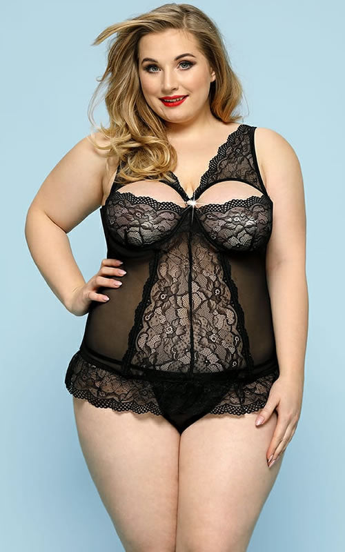 Noir Envolvente Plus – lencería talla plus Lencerías Darinka