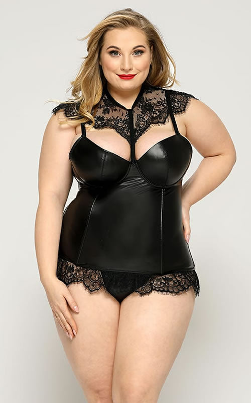 Curvas en Negro – lencería talla plus Darinka