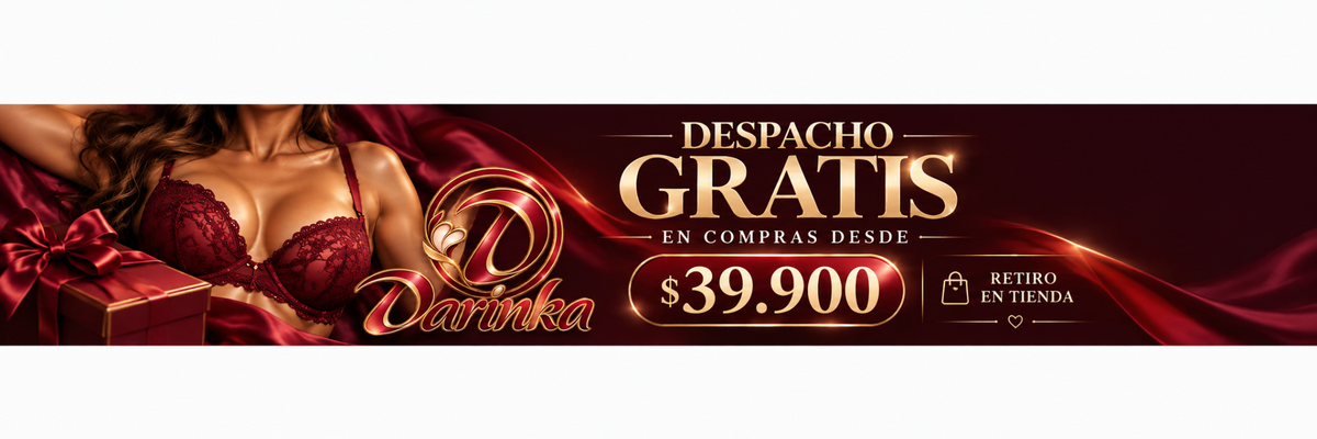 Darinka, despacho gratis en compras desde $39.900 y retiro en tienda